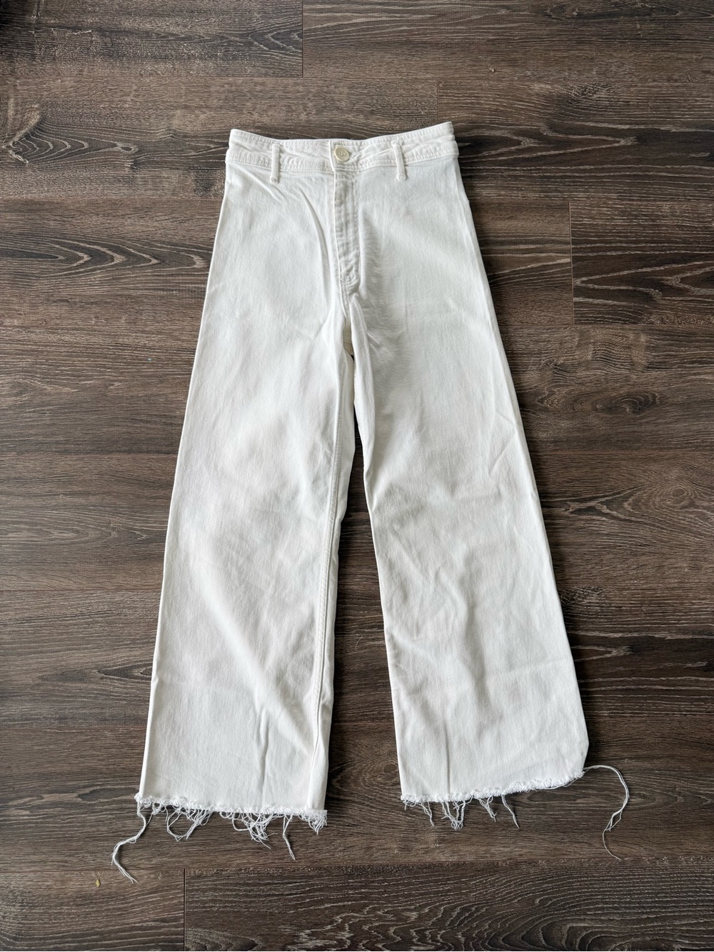Zara White 'The Marine Straight' Jeans